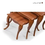 میز عسلی پیچک قهوه ای روشن