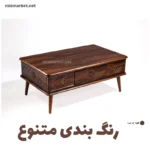 جلو مبل مدل آیسان رنگ قهوه ای تیره