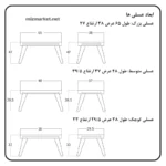 میز جلومبلی و عسلی میز مارکت مدل لاکچری - Image 5